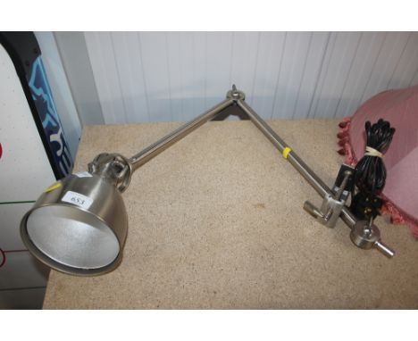A modern Anglepoise style lamp