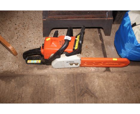 A Stihl  petrol powered chain saw
