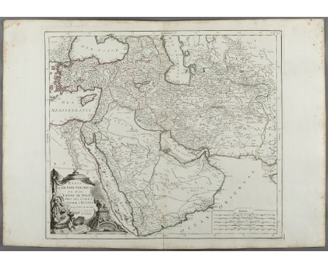 "ETATS DU GRAND-SEIGNEUR EN ASIE, EMPIRE DE PERSE, PAYS DES USBECS, ARABIE ET EGYPTE", map belonging to the "Atlas Universel,