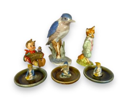 A group of collectable ceramics including Wade, Hummel &amp; Beswick
Including a Wade figure of Beatrix Potter's 'Foxy Whiske