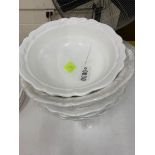 Large White Ceramic Bowls 18" Diam Bon Chef