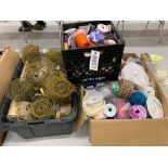 Box Lot - Floral Ribbon, 3 Boxes