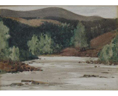 Norman Wilkinson (1878-1971)River DeeWatercolour, with traces of graphite, on wove paperSigned lower right13cm x 18cm