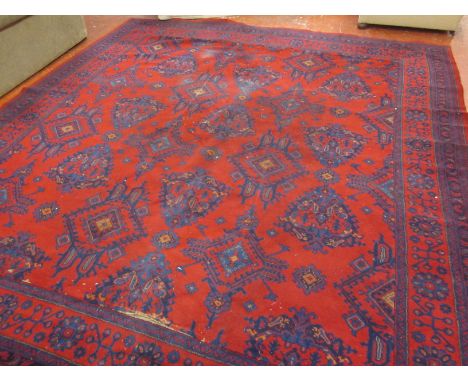 A machine madeTurkey type carpet 350 x 312cm