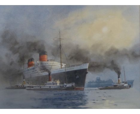 K. Glen (20th/21st century), "Queen Elizabeth", watercolour, signed lower left hand corner, 35 x 47cm, mahogany frame, ARR