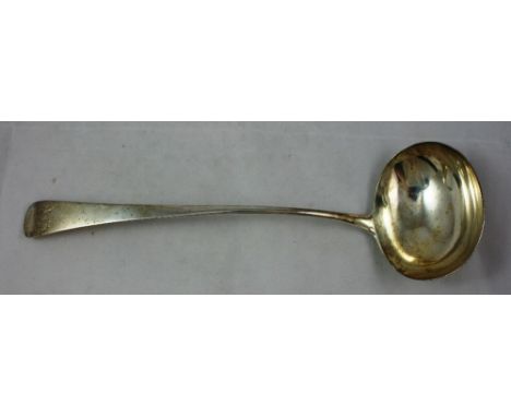 A George III silver Old English pattern soup ladle, by Peter & William Bateman, London 1806, initialled, weight 6 oz.