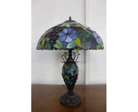 A Tiffany style table lamp