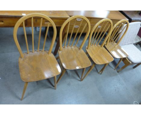 A set of four Ercol chairs