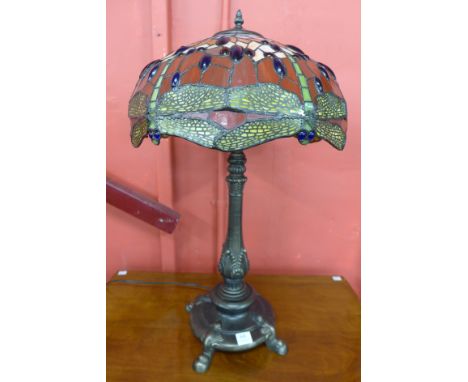 A Tiffany style table lamp