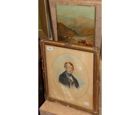 Edward Dalton Smith (19th century) Portrait of the Hon.G.Byron, signed and dated 1848; together with after William Watson "Hi