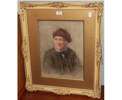 Henry Wright Kerr (1857-1936) Portrait of a fisherman, signed, watercolour, 41cm by 31cm
