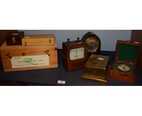 A Walker's "Knotmaster" Log Mark III A; together with other scientific instruments 