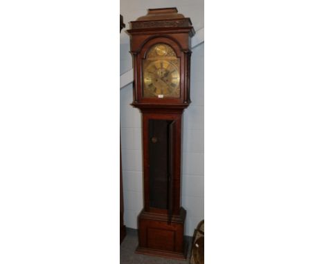 ~ An oak eight day longcase clock, signed Cuth Darnton, Chester Lee Street, late 18th century