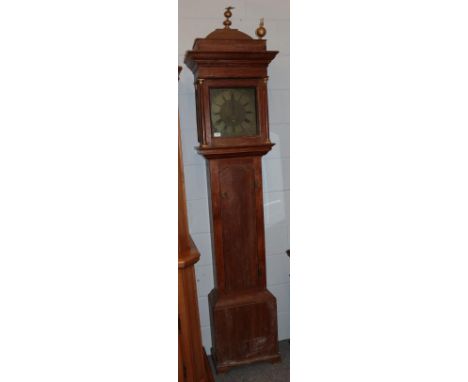 ~ An oak thirty hour longcase clock, signed Geo Brownless, Staindrop, late 18th century