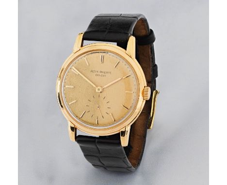 Patek Philippe. Montre bracelet en or jaune 18K (750) mouvement mécaniquePatek Philippe. An 18K gold manual wind wristwatch R