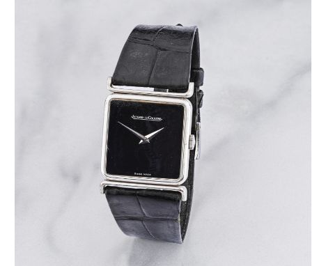 Jaeger-LeCoultre. Montre bracelet en or blanc 18K (750) avec cadran onyx mouvement mécaniqueJaeger-LeCoultre. An 18K white go
