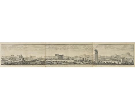 Wood (Robert). The Ruins of Palmyra, otherwise Tedmor, in the Desart, London: printed in the year 1753, 3 engraved plates of 