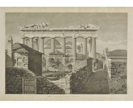 Stuart (James, & Nicholas Revett). The Antiquities of Athens, volumes I-III, 1762-94, titles with engraved vignettes, 222 eng