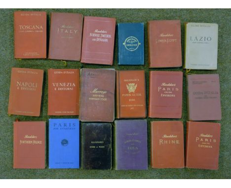 Baedeker (Karl). Egypt. Handbook for Travellers, 2nd edition, revised and augmented, 1885, folding colour maps (one or two sl