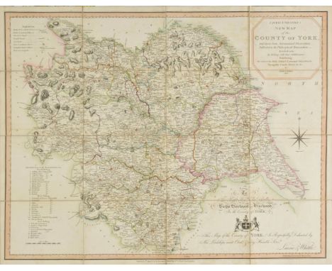 Yorkshire. Coltman (Nathaniel), Laurie & Whittle's New map of the County of York, laid down from astronomical observations pu