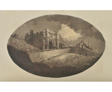 Hassell (John). Tour of the Isle of Wight, 2 volumes, 1790, additional engraved titles, 30 sepia aquatint plates, some light 