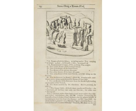 Webb (John). A Vindication of Stone-Heng Restored: In which the Orders and Rules of Architecture Observed by the Ancient Roma