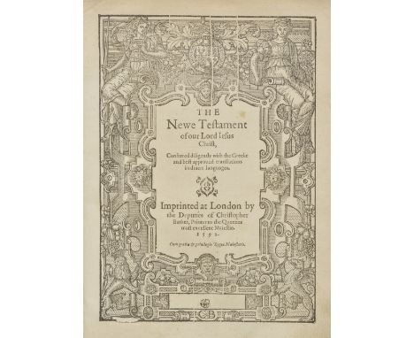 Bible [English]. [The Bible. Translated according to the Ebrew and Greeke, and conferred with the best translations in divers