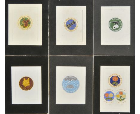 *Badge Designs. A group of approximately 400 watercolours of British badge designs, late 1970s and early 1980s,  watercolour 