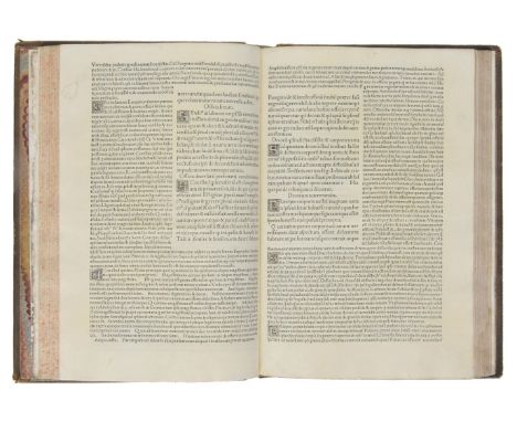 [Cicero, Marcus Tullius]. [Tullius de Officiis, cum commentanis Petri Marsi eius recognitione... Milan, Leornardum Pachel, 20