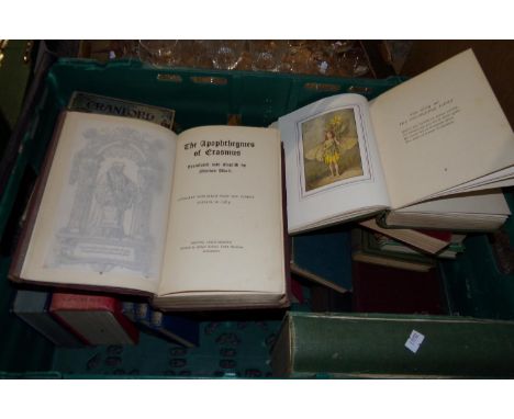 Box of antiquarian books: First Edition of  the Omnibus edition of 'Spring, Summer, Autumn Flower Fairy' book, rare copy of '