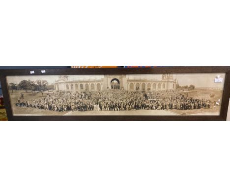 Wide angle sepia photograph by 'Panoramic Camera Company of Toronto' showing 'The Baptist World Alliance 4th Congress in Toro