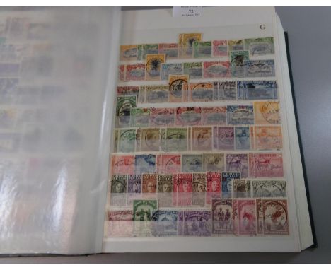 Collection of European and foreign stamps in large 32 page stockbook. Wide range of countries A-H including: Austria, Belgium