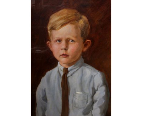 Wootton, Kenneth Edwin MC (British, 1885-1974) Half length portrait of Tony Tucksigned and dated 1936, titled verso, oil on c