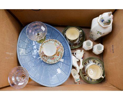 A pair of Royal Doulton cabinet cups and saucers 'The Jackdaw of Rheims' hand decorated, crested China, cabinet cup and sauce