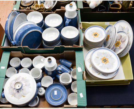 A Denby Chatsworth part dinner and coffee service, including coffee pot, casseroles and covers
