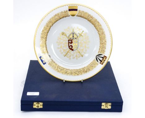 A Spode, Lichfield Cathedral plate, 672 - 1972, number 476 of 672, in original box