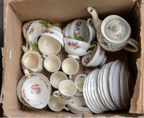 A Copeland Spode part coffee set with a Paragon china part tea service 