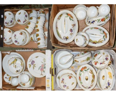 Royal Worcester Evesham pattern dinner service. Four boxes.