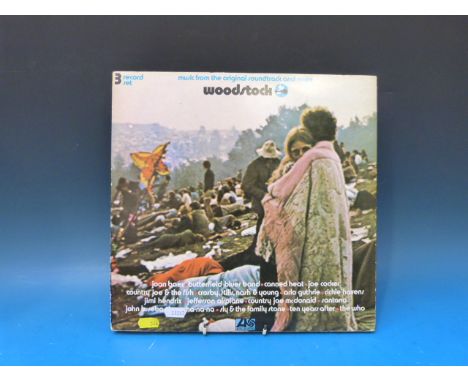 Six late 1960s LPs.  "Woodstock" (3xLP); the first two LEONARD COHEN LPs; "Santana III"; S&G's "The Sounds Of Silence"; RICHI