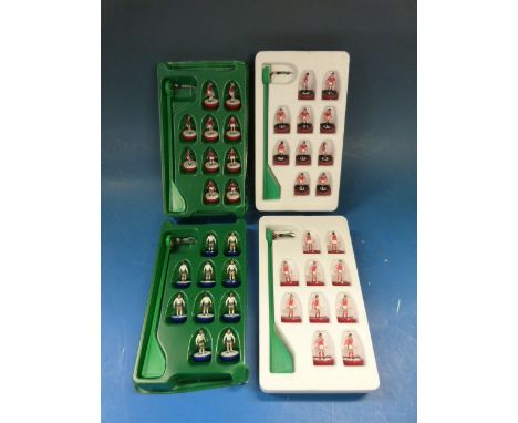 A collection of Subbuteo teams to include Queens Park Rangers, Arsenal, Milan, Manchester United, Tottenham Hotspur and acces