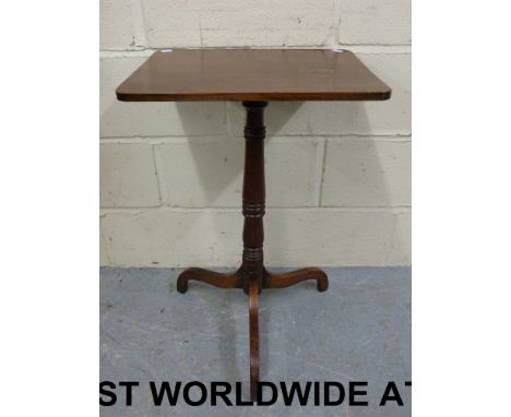 A 19thC tripod table (width 46cm, height 71cm)