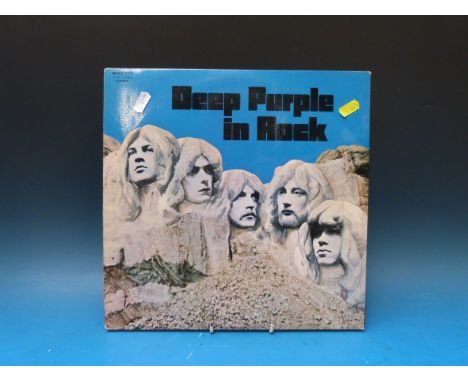 Eight rock LPs.  Deep Purple "In Rock"  (First pressing without EMI on label); Wishbone Ash "Argus" (First pressing) and "Fou