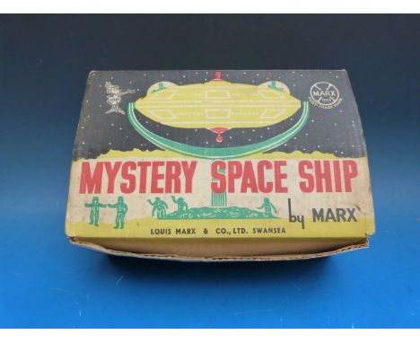 A Marx Mystery space ship (in original box with instructions)