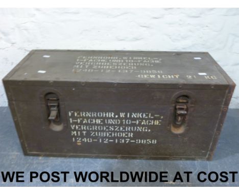 A German military wooden box (possibly used for ammunition)
