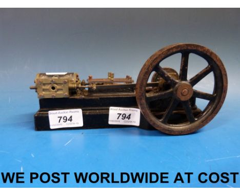 A Stuart Turner S50 live steam mill engine with disc type crank. Age uncertain but the round crank disc dates this model to c