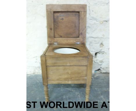 A child's pine commode width 39cm