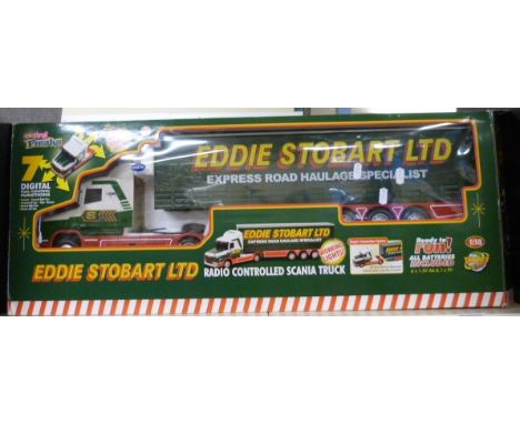 An Eddie Stobart Ltd 1:18 scale remote control lorry (in original box)