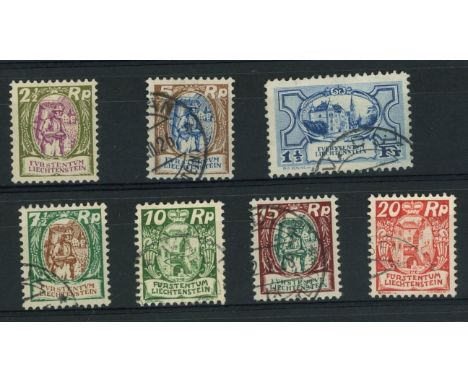 1924 set F/U (except 2½r Mint), fine. SG 67-73 Cat £239 (7)