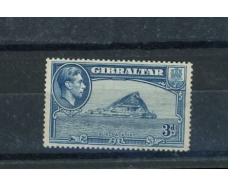 1938 3d light blue perf 14 Mint. SG 125a Cat £130