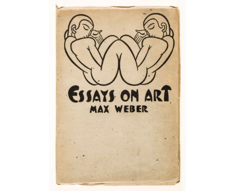 Weber (Max) - Essays on Art, first edition, signed presentation inscription from the author to title, review slip tipped-in o